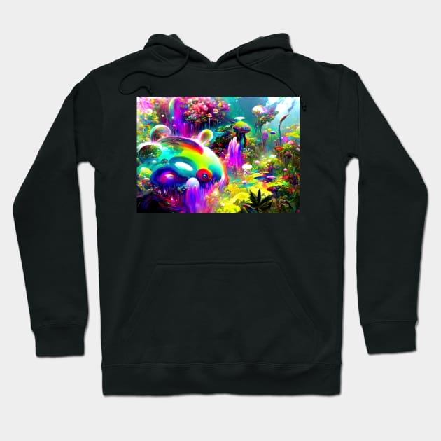 Color Globs | Prismatic Kelp Hoodie by AlexandrAIart